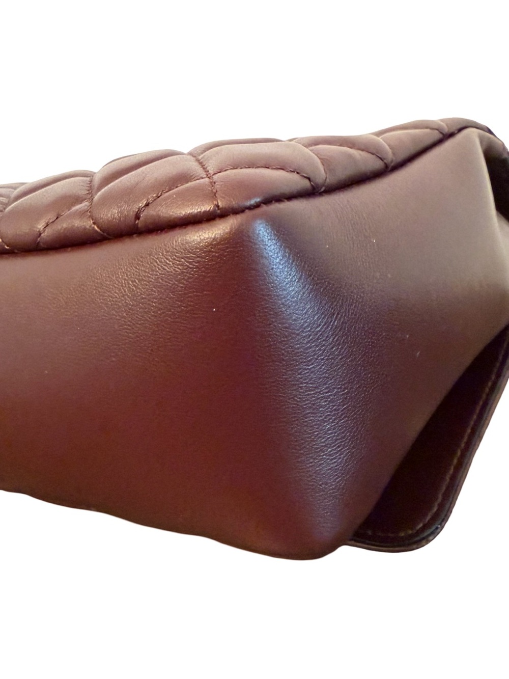 Versace La Medusa Brown Quilted Lambskin Leather Medium Crossbody Shoulder Bag - Picture 6 of 16